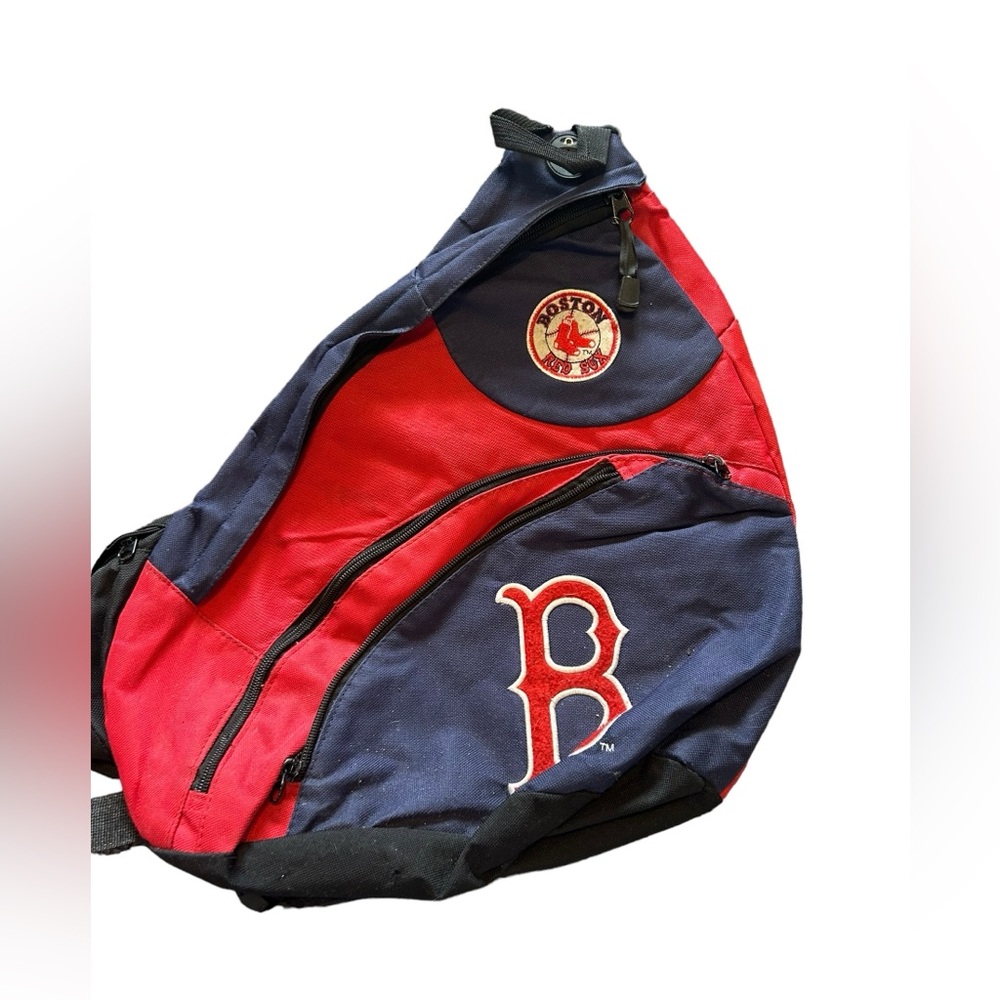 Genuine merchandise Boston Red Sox red and blue backpack